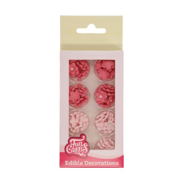 Zucker Dekoration - Mini Blumen Mix - Rosa